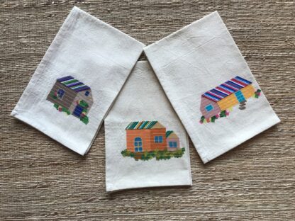 Houses Tea Towel Set Q